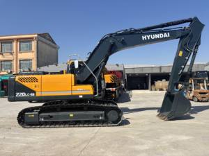 Excavadora Hyundai R220LC 9S de segunda mano fiable, máquina hidráulica de 22 toneladas para obras viales, edificios e infraestructura - Product Image 3