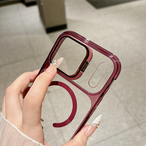 Étui de luxe transparent en acrylique rigide magnétique pour objectif d'appareil photo, compatible iPhone 18 Pro 17 Pro Max, coque antichoc transparente - Product Image 4