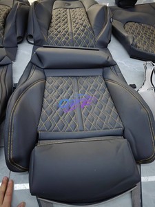 Accessori per l'upgrade degli interni dell'auto di fabbrica in vera pelle di vacchetta in microfibra pelle coprisedile per <span class=keywords><strong>Audi</strong></span> <span class=keywords><strong>A3</strong></span> A5 A4 A6 A7 A8 - Product Image 3