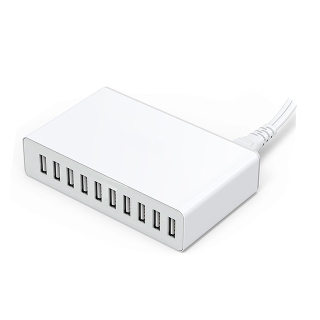 Universal 10-port Multiple USB Quick Charger Station 5V/12A Portable Smart Desktop 60W Anker USB Charger with Button
