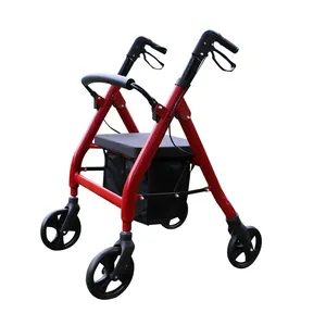 4 wheels heavy duty medline rollator walker with seat