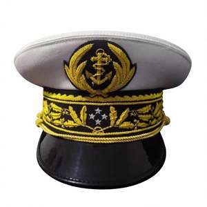 British Genera Service Dress <b>Hat</b> Gold Peaks Black peak visor <b>hat</b> french nav admiral genera <b>hats</b> - Product Image 1