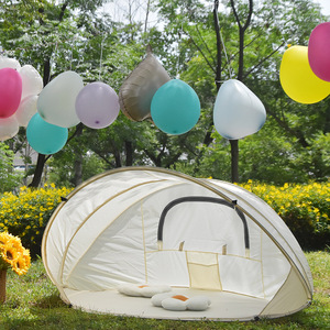 Carpa Infantil Portátil para Acampar al Aire Libre, Blanca, de Montaje Rápido, para 1-2 Personas, con Protección Solar, Casa de Juegos para Niños - Product Image 2