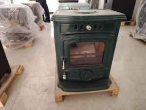 Mini Cheminée Autonome Contemporaine en Fonte à Bois pour Villa et Salon - Product Image 2