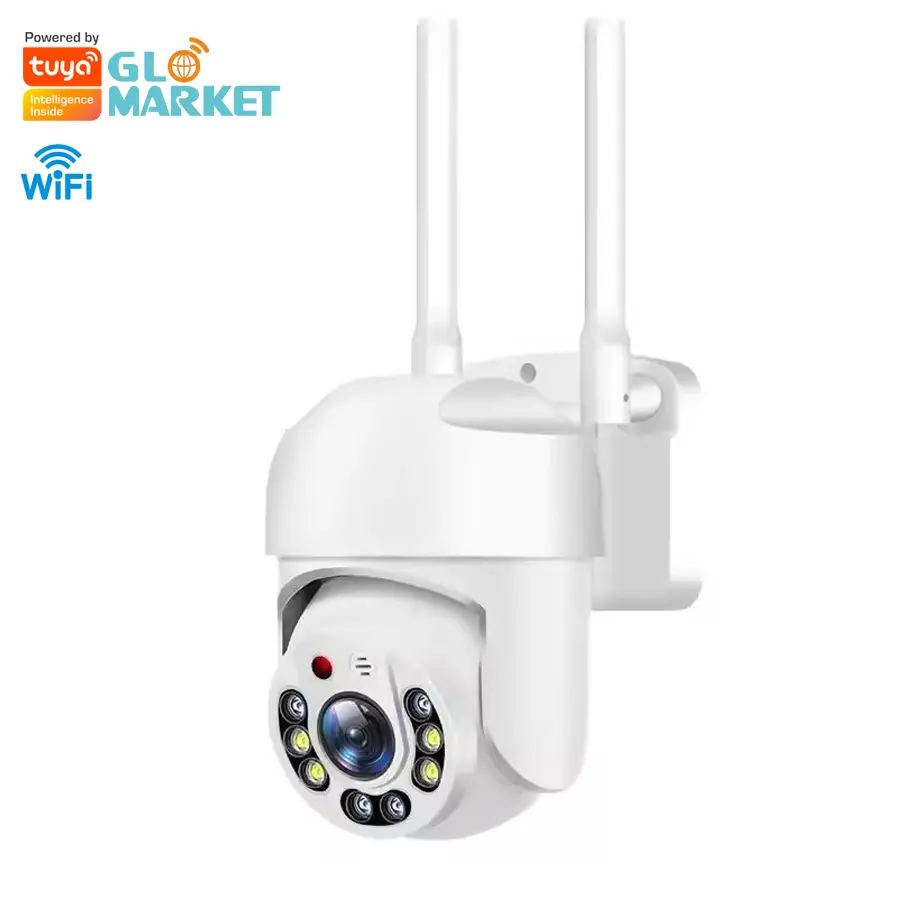 גלומארקט 3mp מעקב אלחוטי חיצוני Ptz מצלמת אבטחה Ip Wifi ראיית לילה זיהוי תנועה דו כיווני אודיו מצלמה חכמה