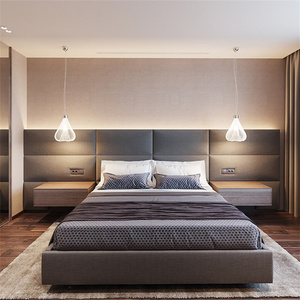 Juego de Muebles de Dormitorio de Madera Modernos Personalizados de Fábrica para Uso en Apartamentos con Servicio OEM/ODM - Fábrica de Foshan - Product Image 3
