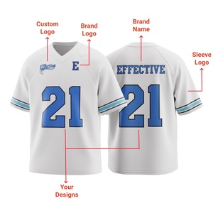 Gepersonaliseerde digitale print 100% polyester V-hals streetstyle fans T-shirt oversized fit fashion mesh voetbaltenue voor heren - Product Image 3