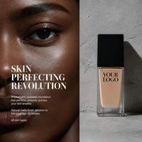 Fond de Teint Liquide Formule Anti-Plis Prête à l'emploi Marque Privée OEM ODM Végane Sans Cruauté Animale Maquillage Professionnel Laboratoire