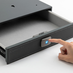 Cassetta di Sicurezza con Impronta Digitale Incorporata in Metallo Qixin (35cm) Moderna Grigio Stella DS-BGX-101 - Product Image 2