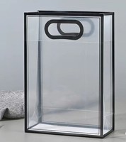 Sac fourre-tout en PP réutilisable de qualité supérieure, transparent, à fond carré, best-seller, imperméable, pour emballer des cadeaux