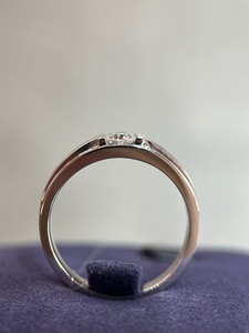 Bague en platine PT950 avec diamant de laboratoire pour homme, bague de fiançailles et de mariage - Product Image 2