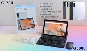 Tablette Android G Vill G5000 10,1 pouces 32 Go Ordinateur tablette Écran HD WiFi 4G Emplacement pour carte SIM GPS Tablette PC - Product Image 3