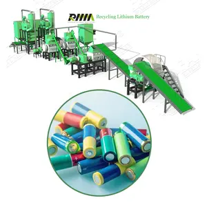 Scrap Lithium Ion Battery Recycling Machine Lithium Battery Crushing And Separating Recycling Line