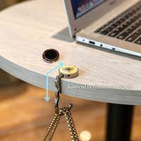 Gancho para Bolso Plegable de Aleación de Zinc, Clásico y de Lujo, con Logotipo Personalizado, Colgador Portátil para Mesa o Escritorio