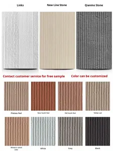 Dalle de pierre souple Vein Qianmo, texture de porcelaine souple, décoration murale minimaliste moderne, panneau flexible en PU - Product Image 4