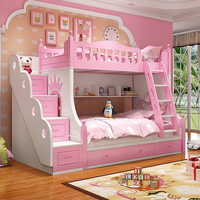 Camas Literas para Niños a Precios de Fábrica, con Escaleras, para Muebles de Dormitorio