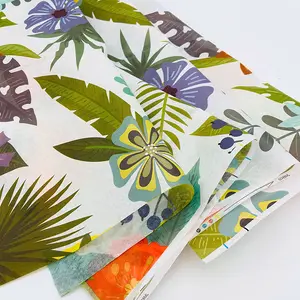 맞춤형 다채로운 패턴 선물 의류 포장 색상 인쇄 조직 추적 종이 실크 포장 Seidenpapier