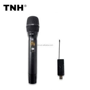 TNH um-u100 tak ve çalıştır KTV sahne performansı için profesyonel kablosuz el mikrofonu akıllı gürültü azaltma - Product Image 1