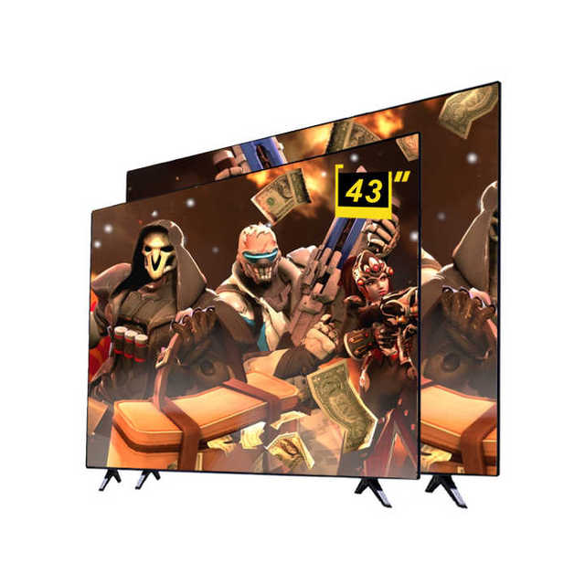 Manufacturer 43inch 4K UHD LED HDTV Smart TV with Android OS Customizable Resolution Built-in Speaker & Game Mode