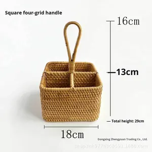 Sélection Premium pour l'organisation <span class=keywords><strong>de</strong></span> la maison Vietnam automne <span class=keywords><strong>vigne</strong></span> tissé boîte <span class=keywords><strong>de</strong></span> rangement télécommande verres à <span class=keywords><strong>vin</strong></span> support élégant - Product Image 3