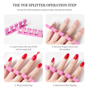 Kit professionnel de manucure et pédicure avec éponge en forme de cœur, séparateur doux pour doigts et orteils et correcteur d'hallux valgus pour salons - Product Image 4
