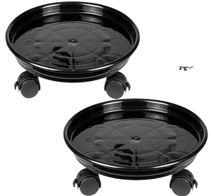 Soucoupes géantes en plastique pour pots de fleurs Accessoires pour pots de plantes plaqués pour le jardin, la maison et les hôtels Design polyvalent pour l'utilisation au sol - Product Image 1