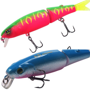 Minnow Lure 88mm 7.2g Two Section Soft Tail <b>Floating</b> Bait For Bass Freshwater <b>Fishing</b> - Product Image 5