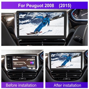 Podofo Autoradio Android 10.1 pouces pour <span class=keywords><strong>Peugeot</strong></span> 2008/208 Carplay Android Auto WiFi GPS FM RDS BT CANBUS Vente en gros - Product Image 2