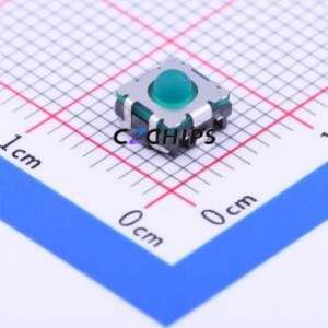 SKSUAAE010 Tactile Switch SMD,5.3x5.4mm Switch Single Pole Single Throw Round Button Vertical Mount 5.4mm - Product Image 1