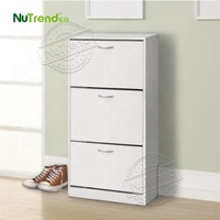 Cabinet Tall Narrow 3-Tier Shoe Storage Cabinet Wooden Shoe Cabinet Furniture Tall And Narrow Shoe Racks For Hallway