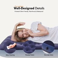 Matelas Gonflable Léger et Moderne Rafraîchissant pour Chambre, Camping en Plein Air et Utilisation Hôtelière - Mobilier de Maison