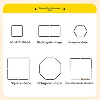 Enclos octogonal pliable en fer de style européen pour chiens, poulets, lapins et canards - Utilisation intérieure et extérieure