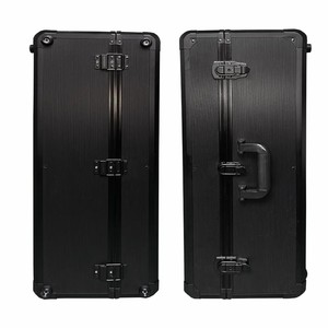 Caja <span class=keywords><strong>de</strong></span> <span class=keywords><strong>herramientas</strong></span> portátil <span class=keywords><strong>de</strong></span> aluminio negro Barbero <span class=keywords><strong>maletín</strong></span> vacío pequeño multifuncional para el hogar - Product Image 4