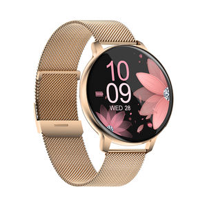 Montre connectée S53 à écran rond avec bracelet en acier, moniteur de fréquence cardiaque et de sommeil, appels Bluetooth, suivi d'activité physique, montre intelligente pour hommes et femmes, Reloj - Product Image 1
