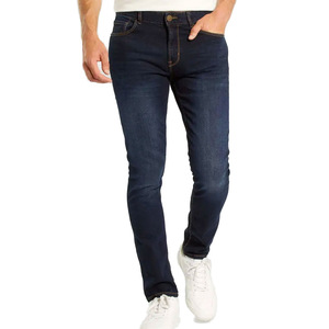 Jeans Clásicos de Mezclilla de Alta Calidad, Lavados con Piedras, Impermeables, de Corte Recto, Cintura Media, Transpirables, para Hombre, Personalizados en Vietnam - Product Image 1
