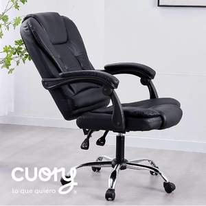 2025 Meilleure vente Pu chaise de bureau de luxe exécutif ergonomique <span class=keywords><strong>Pc</strong></span> <span class=keywords><strong>fauteuil</strong></span> inclinable <span class=keywords><strong>pas</strong></span> <span class=keywords><strong>cher</strong></span> Massage chaise d'ordinateur avec repose-pieds - Product Image 2