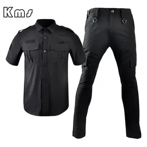 KMS 사용자 정의 도매 고품질 블랙 액세서리 장비 개인 야외 보안 가드 유니폼