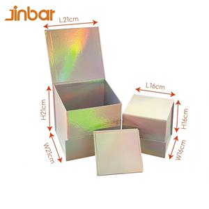 Cajas de velas holográficas con logotipo de muestra de fábrica, caja de regalo plegable de lujo personalizada 4X4X4 <span class=keywords><strong>para</strong></span> hombres, juego de cesta de <span class=keywords><strong>cumpleaños</strong></span> - Product Image 5