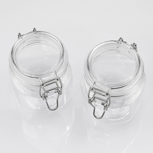 Versand bereit Runde Silber Snap 500g Bajonett versiegeltes Glas Lagerung Kunststoff Lebensmittel qualität Honig sesaliertes Glas - Product Image 3