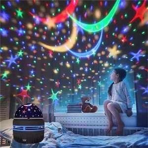 <strong>LED</strong> <strong>Mini</strong> Night Light Projector Star Swirl Light with Remote Control RGB Colorful Bedroom Home Decor Gift - Product Image 5