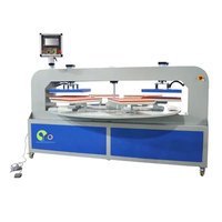 SUNYEX Presse à Chaud Rotative Automatique pour T-shirts à Double Plaque Chauffante Pneumatique, 6 Supports, Personnalisée, Pi Plastic