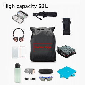 2023 haute qualité Logo personnalisé étanche Nylon <span class=keywords><strong>Sport</strong></span> Gym sac à dos cordon sortir rapide sac de <span class=keywords><strong>sport</strong></span> 23L - Product Image 2