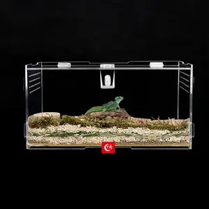 TX動物昆虫給餌ボックス生息地テラリウムタランチュラエンクロージャーテラリウム爬虫類小動物昆虫ホームオフィス