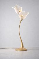 Lanterne en papier artisanale LED Calla Lily - Lampe artistique - Étanche et résistante à la chaleur pour la décoration de la maison