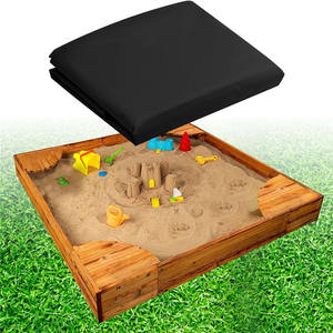 <span class=keywords><strong>Bac</strong></span> à <span class=keywords><strong>sable</strong></span> en <span class=keywords><strong>bois</strong></span> d'arrière-cour <span class=keywords><strong>avec</strong></span> les sièges faisants le coin intégrés et la couverture de maille - Product Image 6