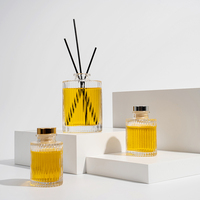 Flacon diffuseur de parfum en verre de luxe 200 ml avec bouchon pour la maison et solutions d'emballage en gros