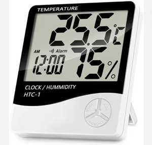 Indoor Thermometer Lcd Digitale Klok Thermometer Hygrometer Temperatuur Vochtigheid Tester - Product Image 5