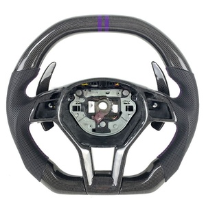 Volante de Fibra de Carbono Real a <span class=keywords><strong>Precio</strong></span> de Fábrica para <span class=keywords><strong>Mercedes</strong></span> Benz <span class=keywords><strong>AMG</strong></span> A45 W204 W212 W218 W116 C a GLC CLS - Product Image 2