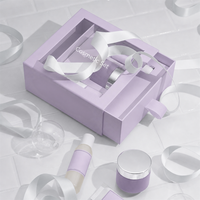 Boîte à cosmétiques avec logo personnalisé, emballage biodégradable, boîte cadeau de luxe pour les soins de la peau, coffret cadeau de parfum avec insert en papier