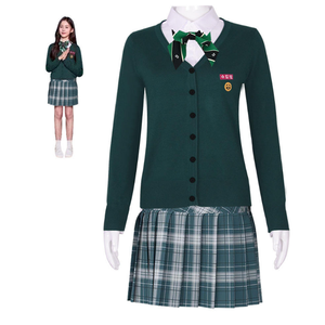 Uniforme Escolar Estilo Británico de Diseño Moderno, Uniforme de Animadoras para Halloween, Todos Estamos Muertos - Product Image 4